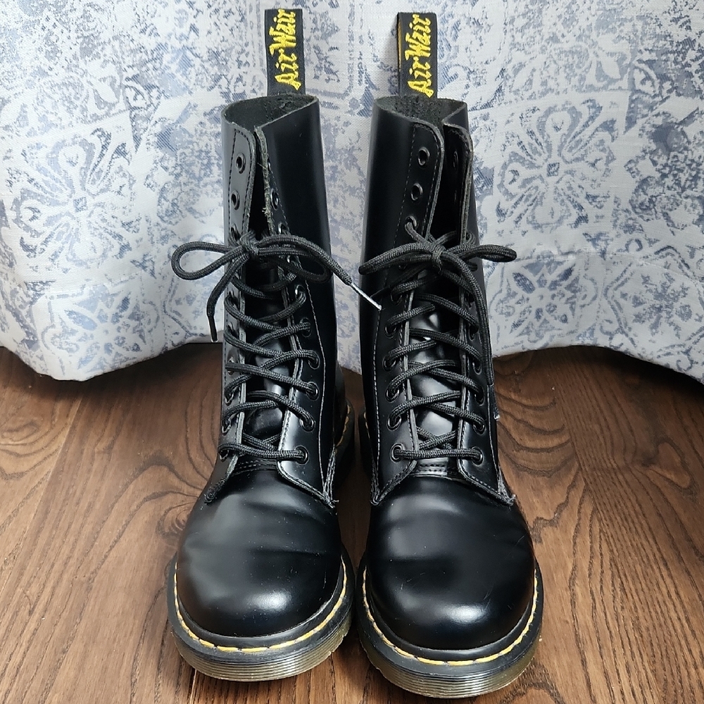 Dr. Martens Black Leather Boots